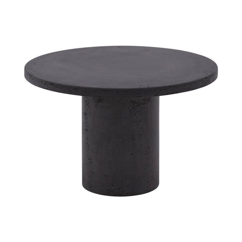 Goossens Salontafel Stone rond, beton grijs, urban industrieel, 50 x 31 x 50 cm afbeelding 1