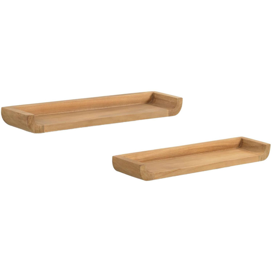 Kave Home Kave Home Wanddecoratie Shamel, Set van 2 planken afbeelding 1