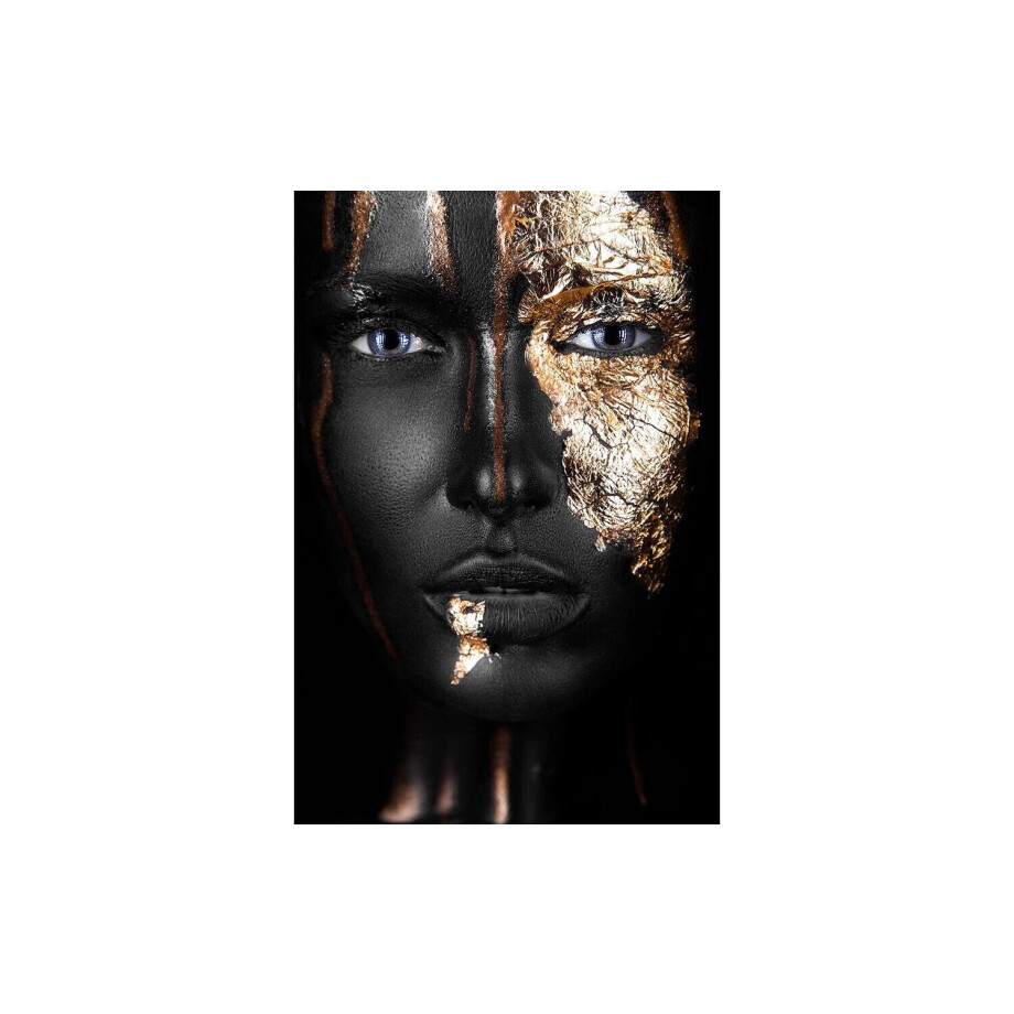 Goossens Schilderij Noir Gold, 100 x 100 cm Goossens Schilderij Noir Gold, 100 x 100 cm afbeelding 1