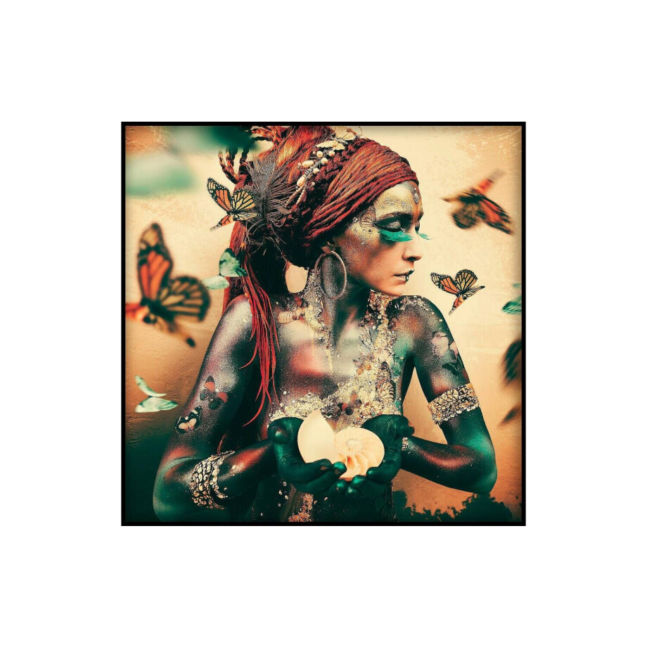 Goossens Schilderij Summon Ii, 100 x 100 cm Goossens Schilderij Summon Ii, 100 x 100 cm afbeelding 1