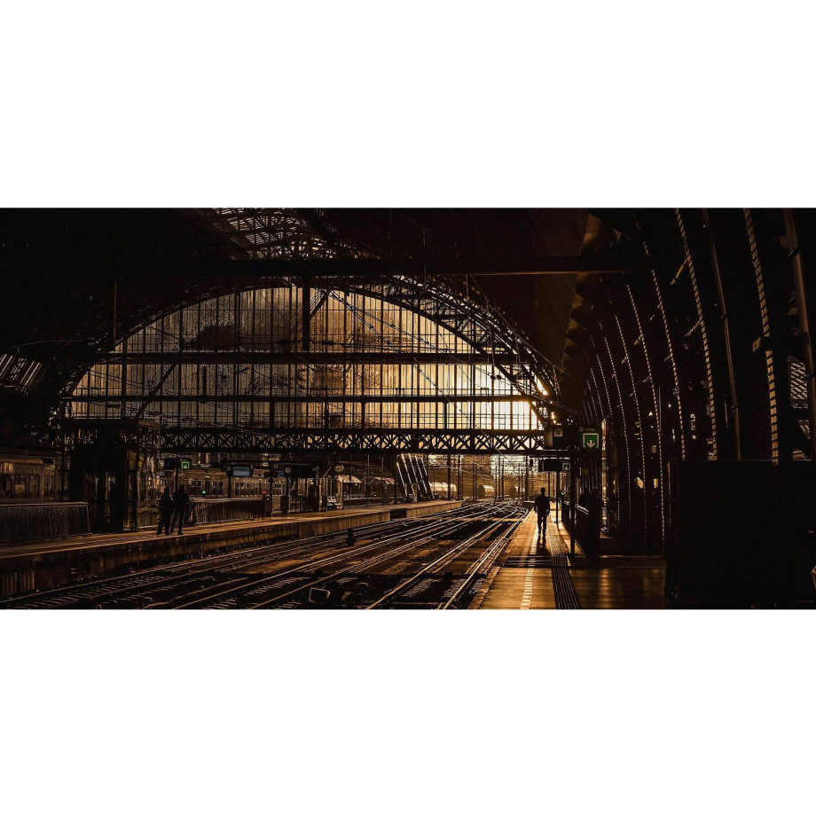 Goossens Schilderij The Station, 98 x 48 cm afbeelding 1