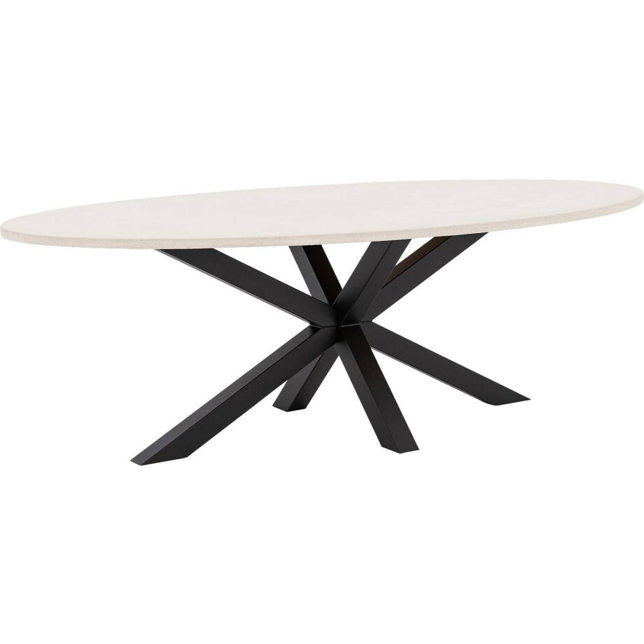 Goossens Eettafel Stone, Ovaal 240 x 120 cm afbeelding 1