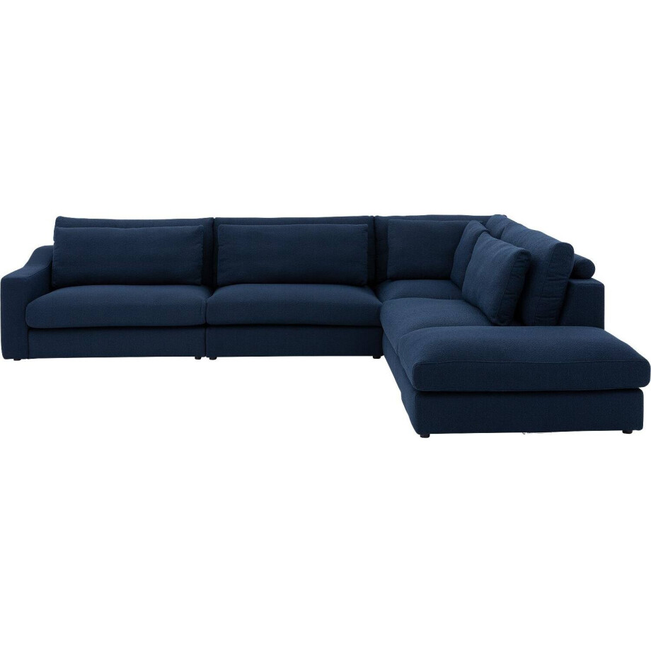 Goossens Hoekbank Odette blauw, stof, 1,5-zits, stijlvol landelijk Goossens Hoekbank Odette blauw, stof, 1,5-zits, stijlvol landelijk afbeelding 1