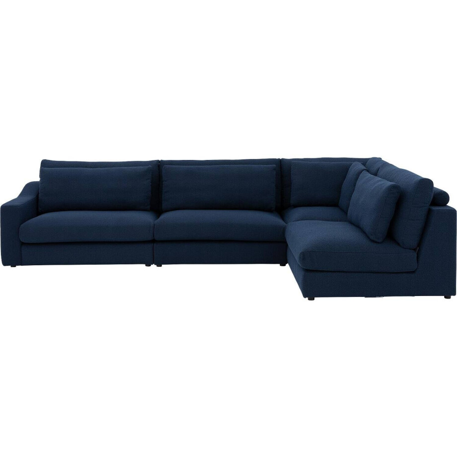 Goossens Hoekbank Odette blauw, stof, 1,5-zits, stijlvol landelijk Goossens Hoekbank Odette blauw, stof, 1,5-zits, stijlvol landelijk afbeelding 1