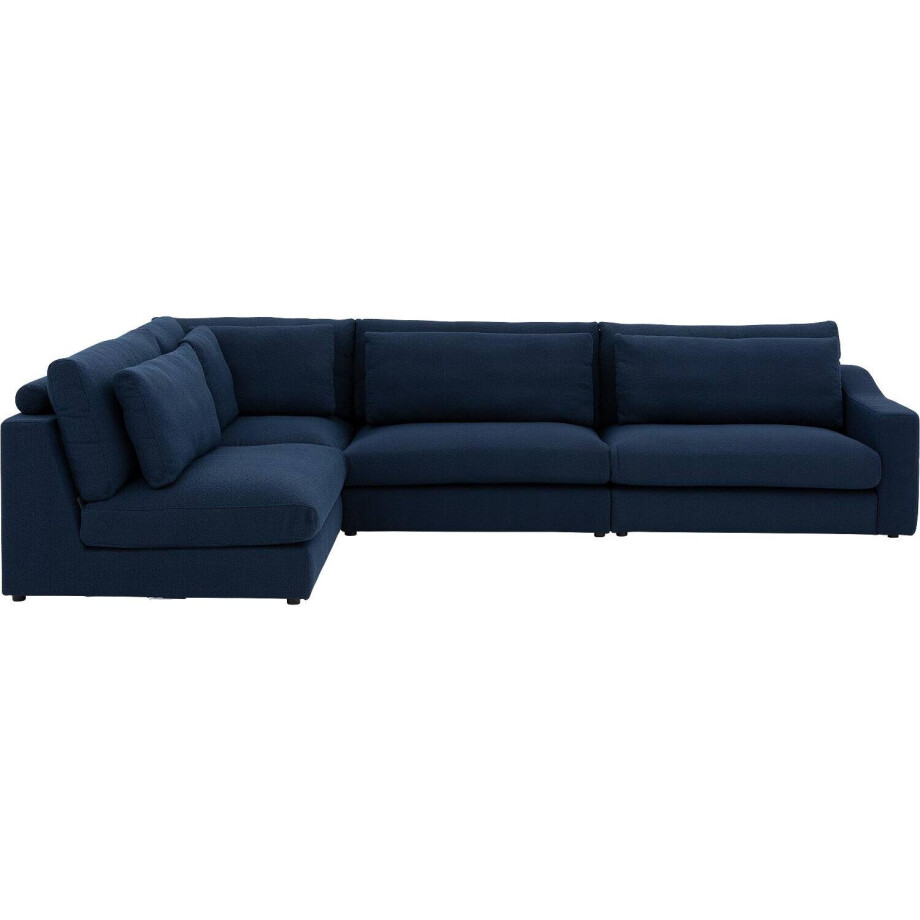 Goossens Hoekbank Odette blauw, stof, 1,5-zits, stijlvol landelijk Goossens Hoekbank Odette blauw, stof, 1,5-zits, stijlvol landelijk afbeelding 1