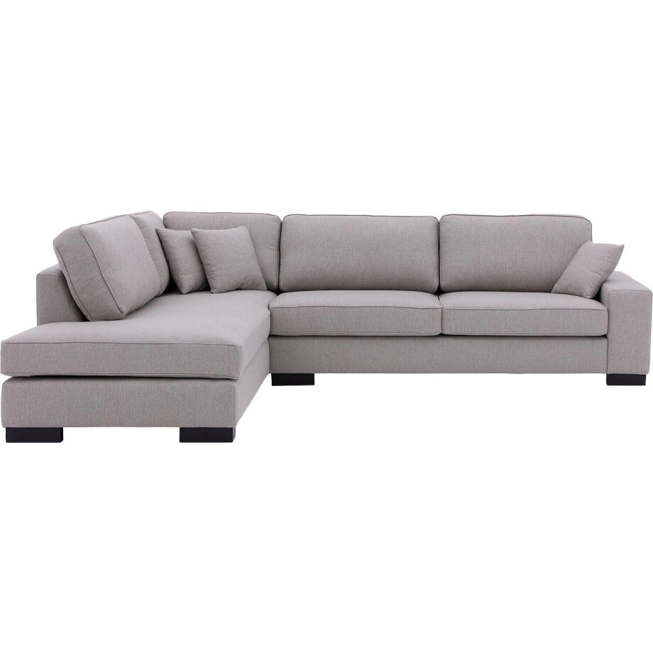 Goossens Bank Saltillo grijs, stof, 3-zits, stijlvol landelijk afbeelding 1