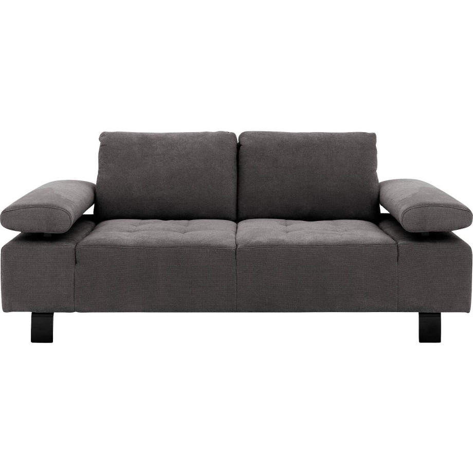 Goossens Bank Alvin grijs, stof, 2,5-zits, modern design afbeelding 1