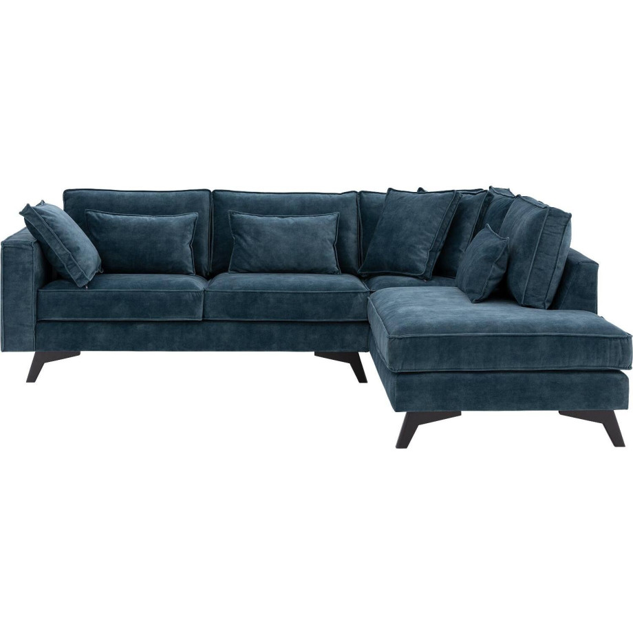 Goossens Bank Chambre blauw, stof, 2,5-zits, elegant chic met ligelement rechts afbeelding 1