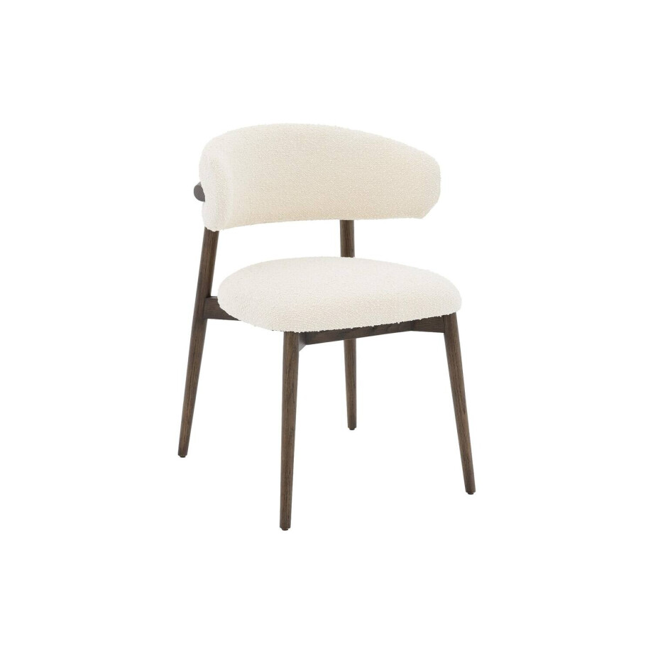 Goossens Stoel Diede met Massief Houten Frame beige stof leuning, stijlvol landelijk Goossens Stoel Diede met Massief Houten Frame beige stof leuning, stijlvol landelijk afbeelding 1