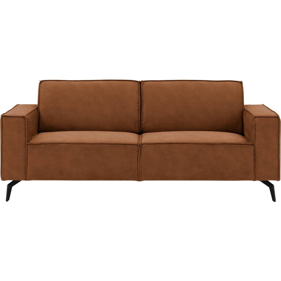 Goossens Hoekbank Hercules bruin, microvezel, 2,5-zits, modern design Goossens Hoekbank Hercules bruin, microvezel, 2,5-zits, modern design afbeelding 1
