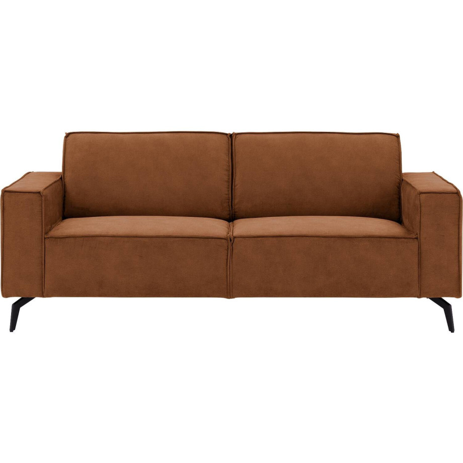 Goossens Hoekbank Hercules bruin, microvezel, 2,5-zits, modern design Goossens Hoekbank Hercules bruin, microvezel, 2,5-zits, modern design afbeelding 1