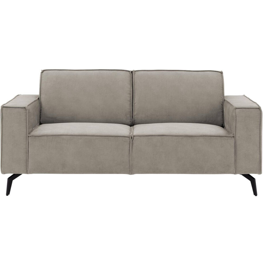 Goossens Hoekbank Hercules grijs, microvezel, 2-zits, modern design afbeelding 1