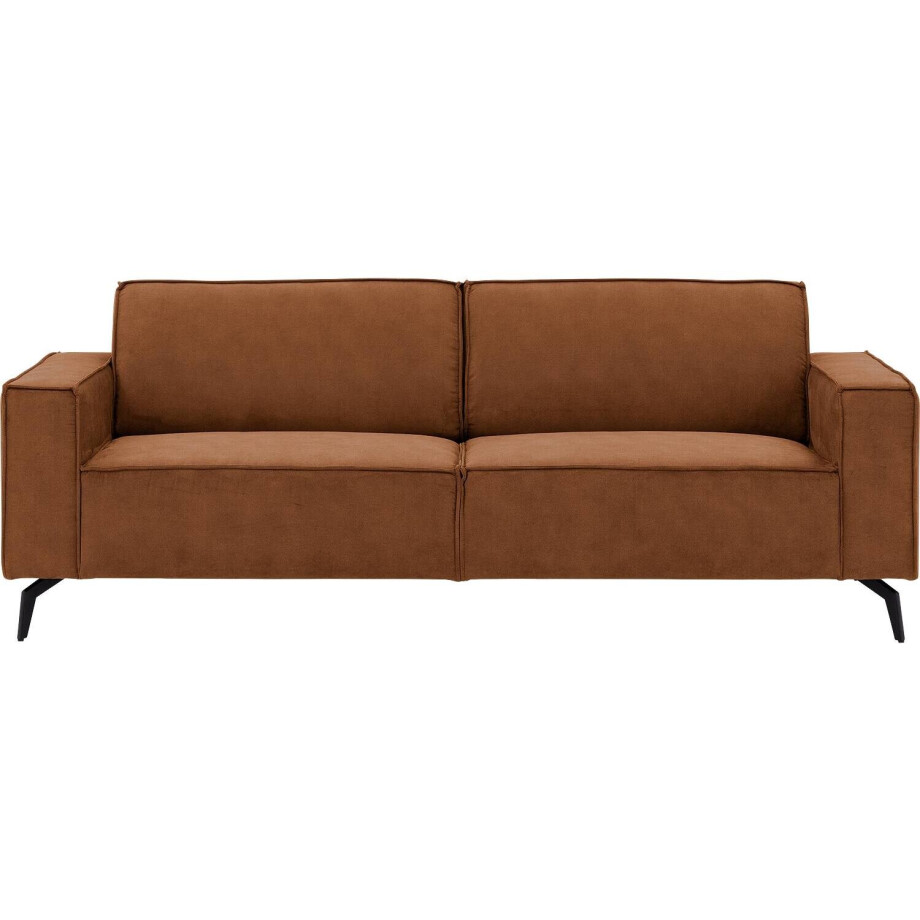 Goossens Hoekbank Hercules bruin, microvezel, 3-zits, modern design Goossens Hoekbank Hercules bruin, microvezel, 3-zits, modern design afbeelding 1