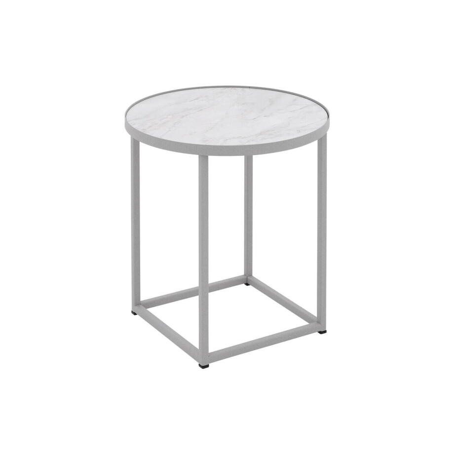 Goossens Salontafel Livia rond, hpl roze, modern design, 41 x 42 x 41 cm afbeelding 1