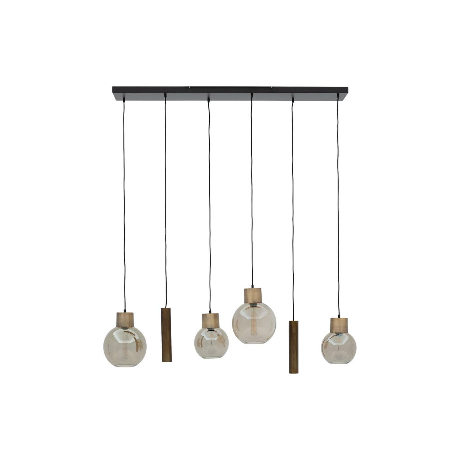 Goossens Hanglamp Aurora, Hanglamp met 6 lichtpunten afbeelding 1