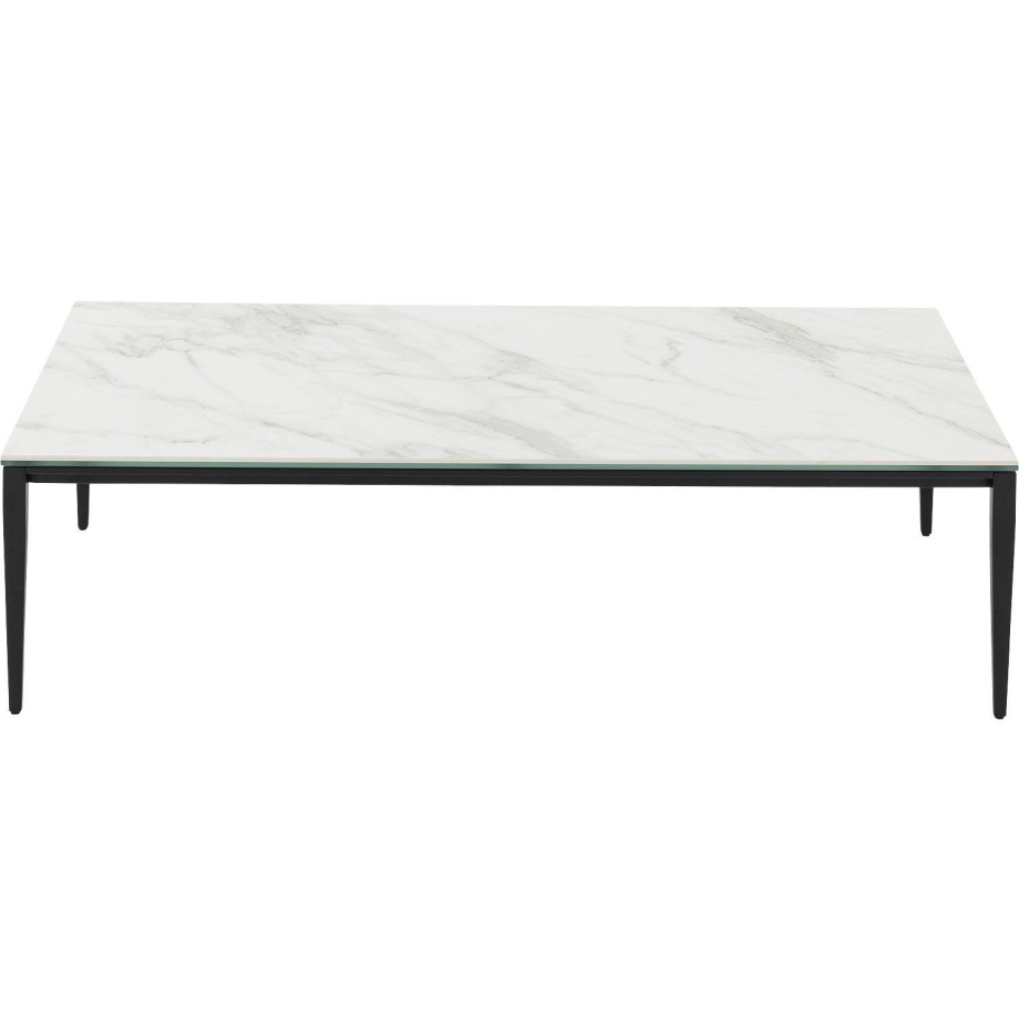 Goossens Salontafel Dexter rechthoekig, keramiek wit, elegant chic, 130 x 35 x 70 cm afbeelding 1