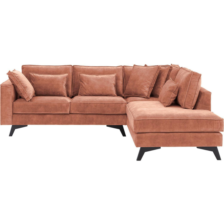 Goossens Bank Chambre roze, stof, 2-zits, elegant chic met ligelement rechts afbeelding 1