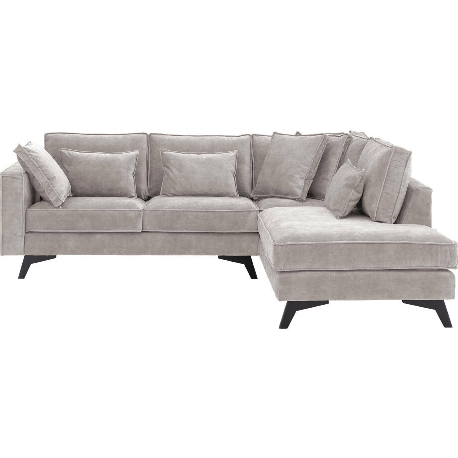 Goossens Bank Chambre grijs, stof, 2-zits, elegant chic met ligelement rechts afbeelding 1