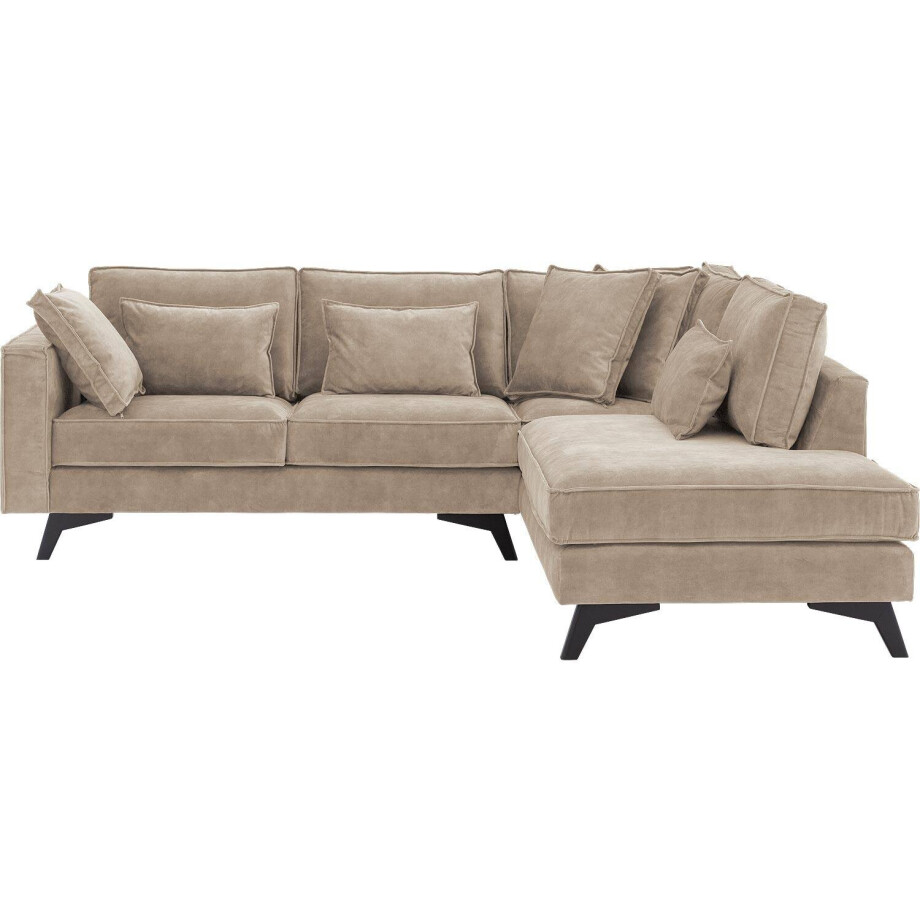 Goossens Bank Chambre beige, stof, 2-zits, elegant chic met ligelement rechts afbeelding 1
