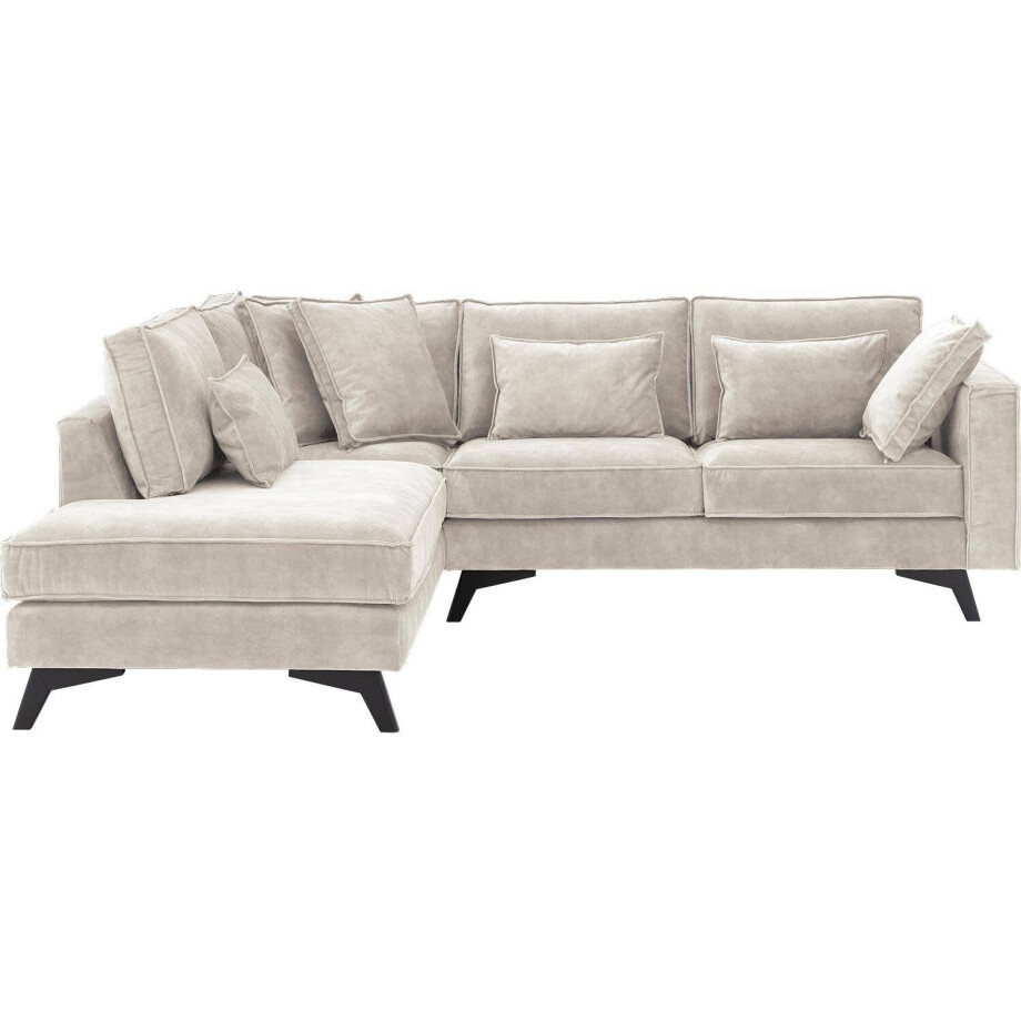 Goossens Bank Chambre bruin, stof, 2-zits, elegant chic met ligelement links Goossens Bank Chambre bruin, stof, 2-zits, elegant chic met ligelement links afbeelding 1