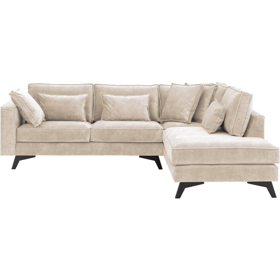 Goossens Bank Chambre beige, stof, 2,5-zits, elegant chic met ligelement rechts afbeelding 1