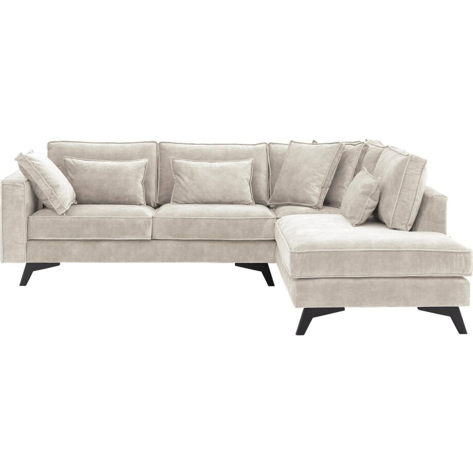 Goossens Bank Chambre bruin, stof, 2,5-zits, elegant chic met ligelement rechts Goossens Bank Chambre bruin, stof, 2,5-zits, elegant chic met ligelement rechts afbeelding 1