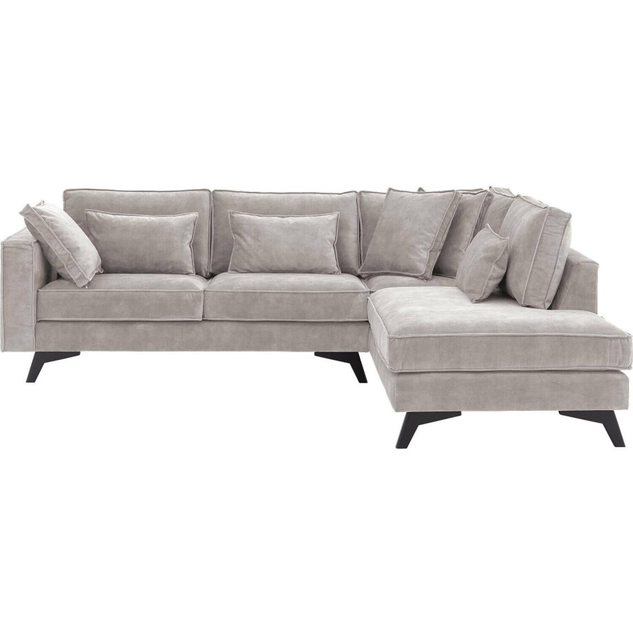 Goossens Bank Chambre grijs, stof, 2,5-zits, elegant chic met ligelement rechts Goossens Bank Chambre grijs, stof, 2,5-zits, elegant chic met ligelement rechts afbeelding 1