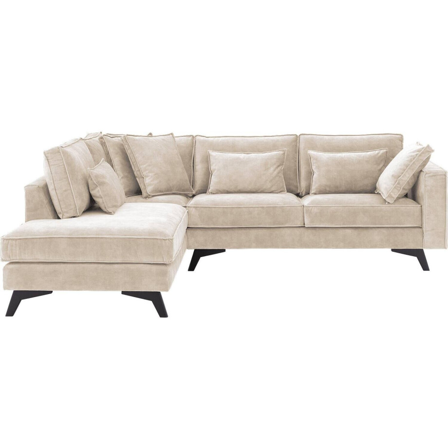 Goossens Bank Chambre beige, stof, 2,5-zits, elegant chic met ligelement links Goossens Bank Chambre beige, stof, 2,5-zits, elegant chic met ligelement links afbeelding 1