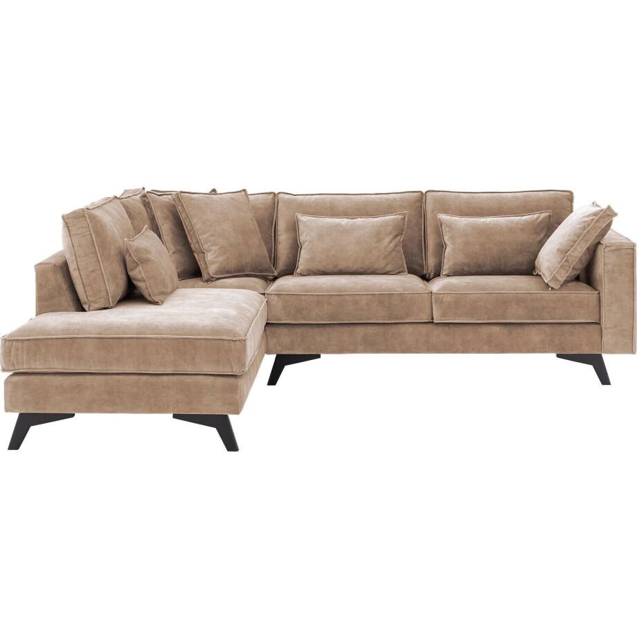 Goossens Bank Chambre bruin, stof, 2,5-zits, elegant chic met ligelement links Goossens Bank Chambre bruin, stof, 2,5-zits, elegant chic met ligelement links afbeelding 1