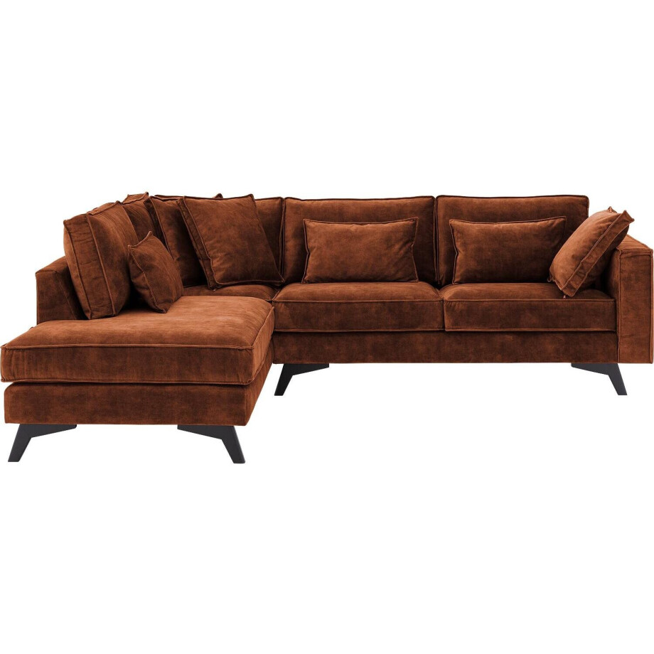 Goossens Bank Chambre bruin, stof, 2,5-zits, elegant chic met ligelement links Goossens Bank Chambre bruin, stof, 2,5-zits, elegant chic met ligelement links afbeelding 1