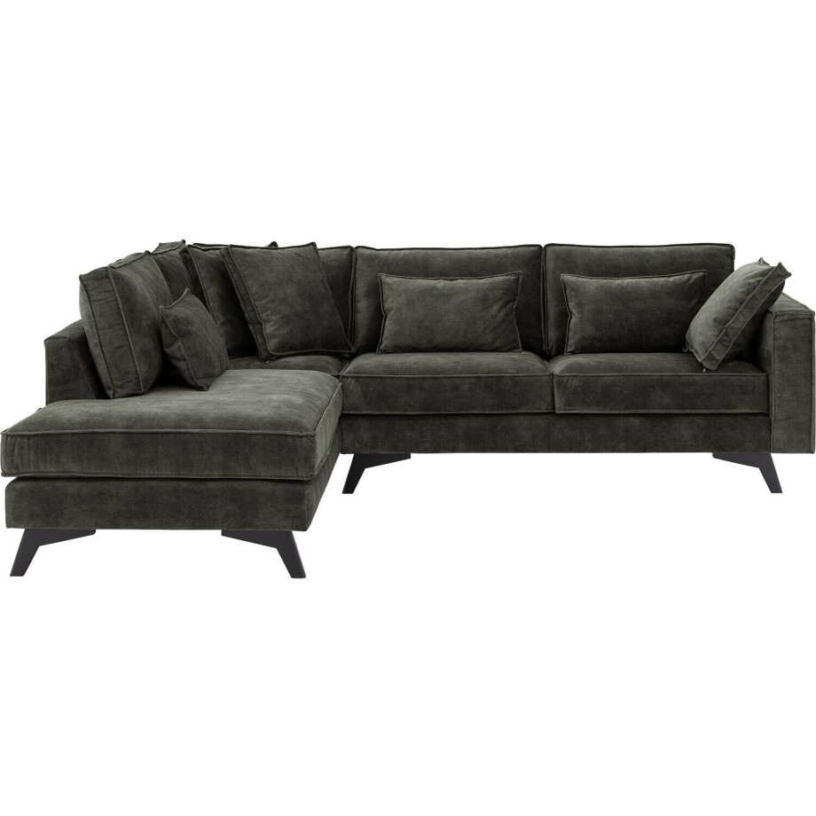 Goossens Bank Chambre groen, stof, 2,5-zits, elegant chic met ligelement links Goossens Bank Chambre groen, stof, 2,5-zits, elegant chic met ligelement links afbeelding 1