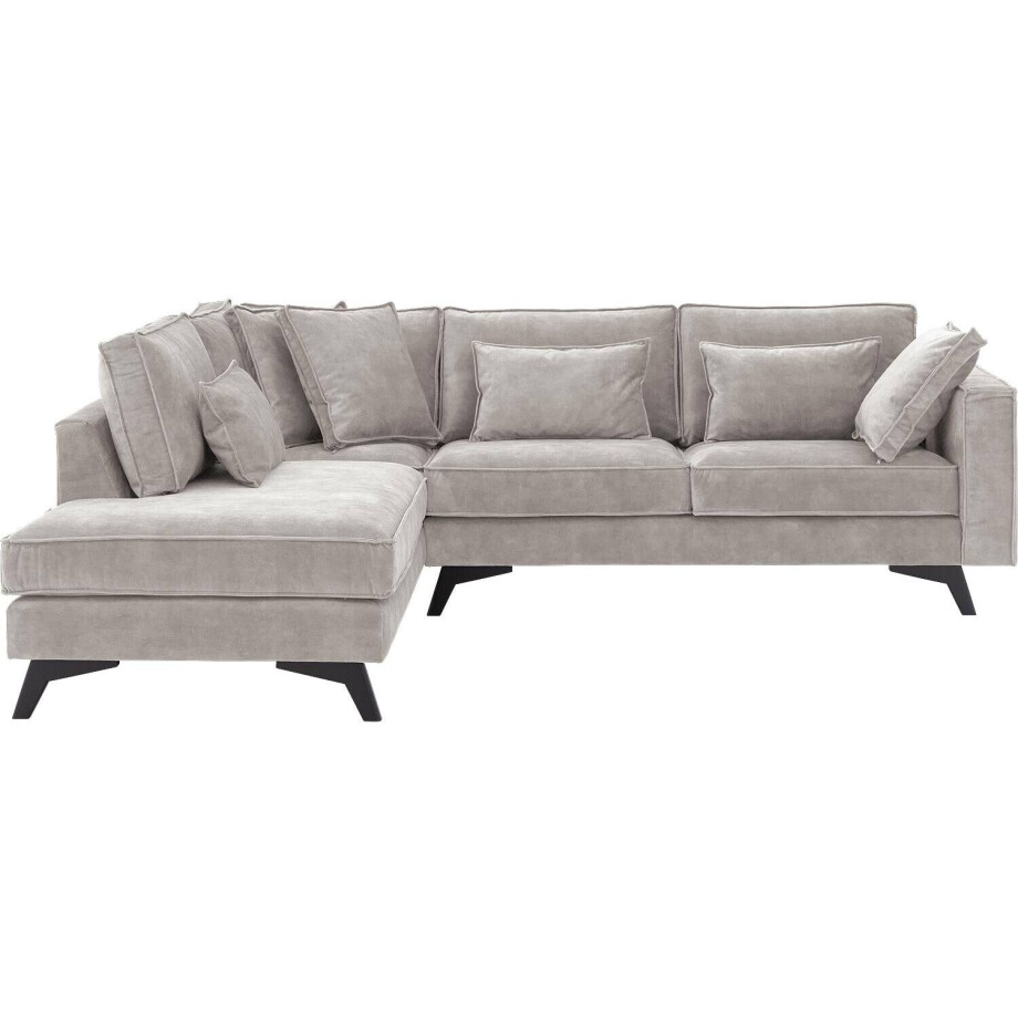 Goossens Bank Chambre grijs, stof, 2,5-zits, elegant chic met ligelement links Goossens Bank Chambre grijs, stof, 2,5-zits, elegant chic met ligelement links afbeelding 1
