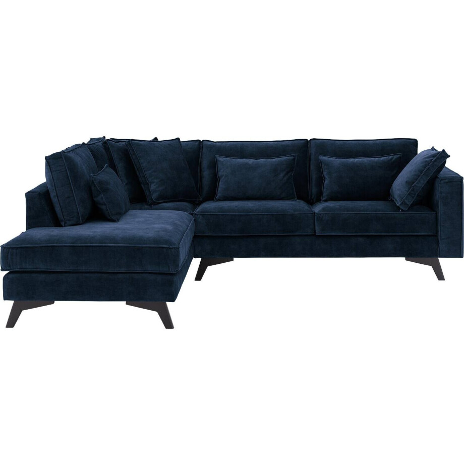 Goossens Bank Chambre blauw, stof, 2,5-zits, elegant chic met ligelement links Goossens Bank Chambre blauw, stof, 2,5-zits, elegant chic met ligelement links afbeelding 1
