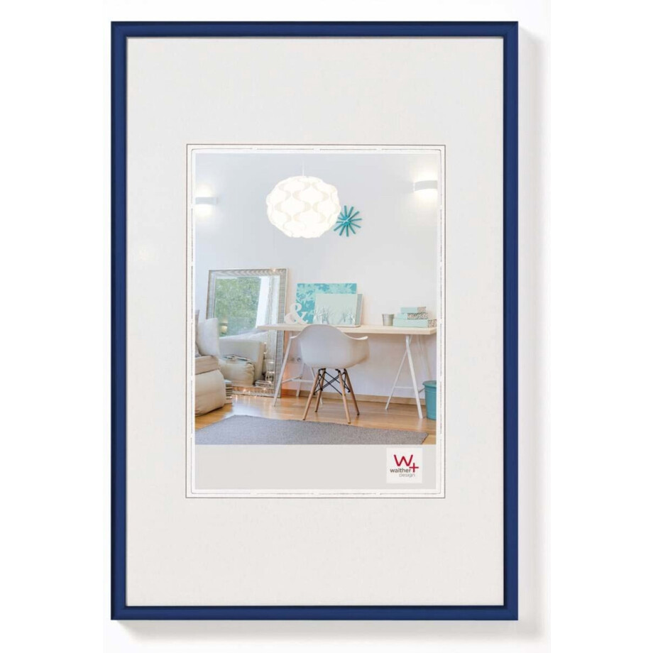 Walther New Lifestyle - Kunststof lijst - Fotoformaat 40x50 cm - Blauw Walther New Lifestyle - Kunststof lijst - Fotoformaat 40x50 cm - Blauw afbeelding 1