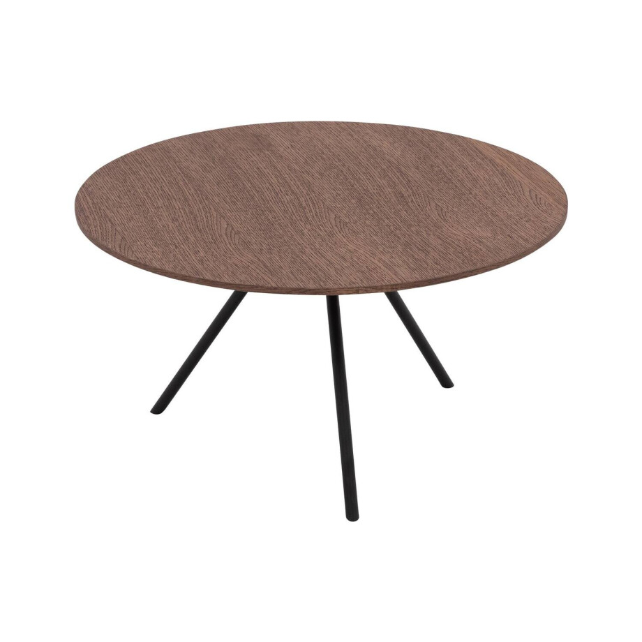 Goossens Salontafel Bo rond, hout eiken donker bruin, modern design, 60 x 36 x 60 cm Goossens Salontafel Bo rond, hout eiken donker bruin, modern design, 60 x 36 x 60 cm afbeelding 1