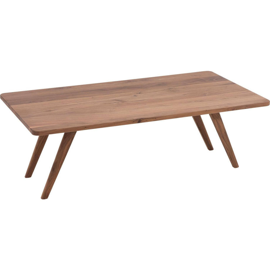 Goossens Salontafel Ferry rechthoekig, noten roodbruin, elegant chic, 110 x 36 x 60 cm afbeelding 1