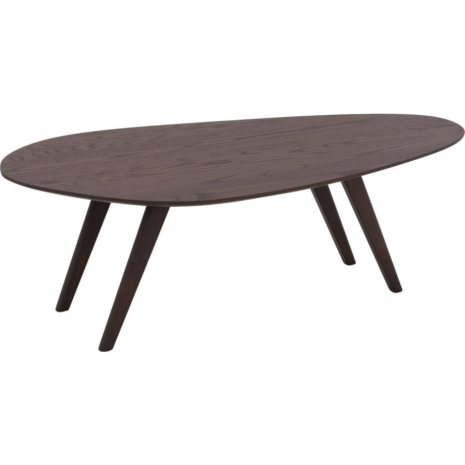 Goossens Salontafel Ferry organisch, hout eiken bruin, elegant chic, 110 x 36 x 60 cm afbeelding 1