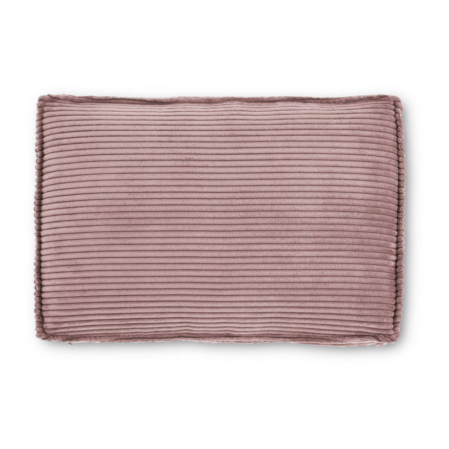 Kave Home Kave Home Bank Blok, Blok kussen in roze corduroy met brede naad, 40 x 60 cm (mtk0144) afbeelding 