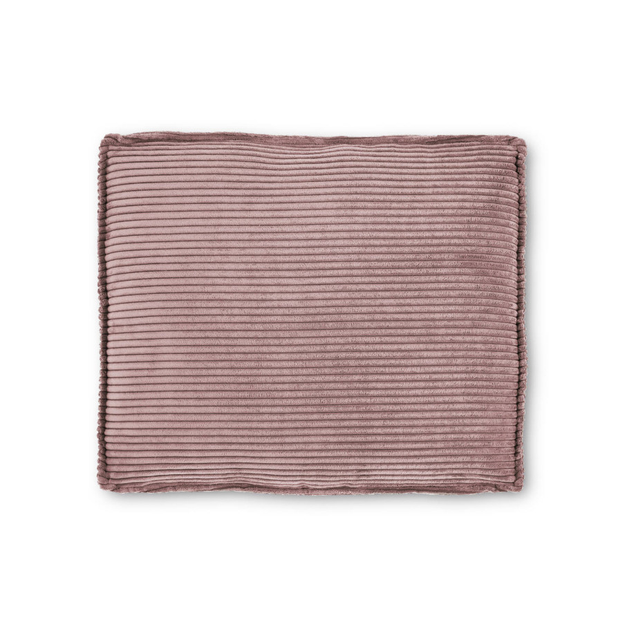 Kave Home Kave Home Bank Blok, Blok kussen in roze corduroy met brede naad, 50 x 60 cm (mtk0144) afbeelding 