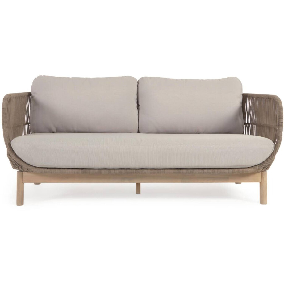 Kave Home Kave Home Tuinmeubel Catalina bruin, stof, 3-zits, afbeelding 1