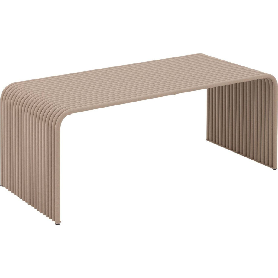 Goossens Salontafel Rainbow rechthoekig, metaal beige,, 110 x 45 x 50 cm afbeelding 1