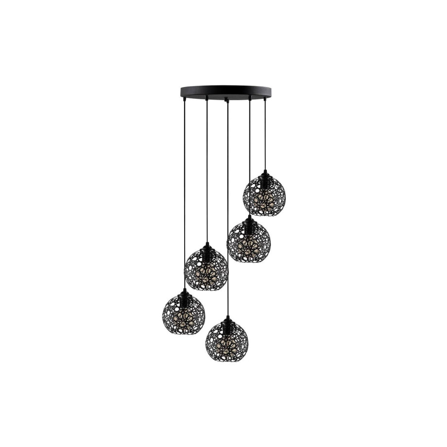 Goossens Lamp Fellini, Hanglamp met 5 lichtpunten afbeelding 1