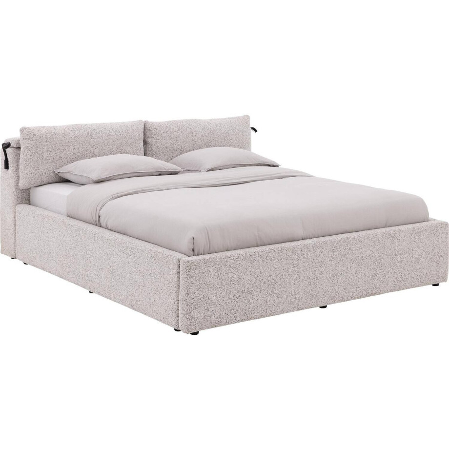 Goossens Bedframe Misty Storage, 180 x 210 cm met storage, met 2x lattenbodem afbeelding 1