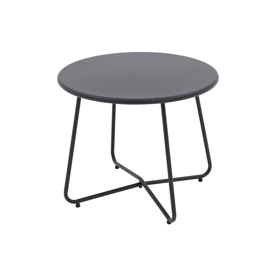 Goossens Salontafel Must, aluminium zwart,, 60 x 50 x 60 cm afbeelding 1