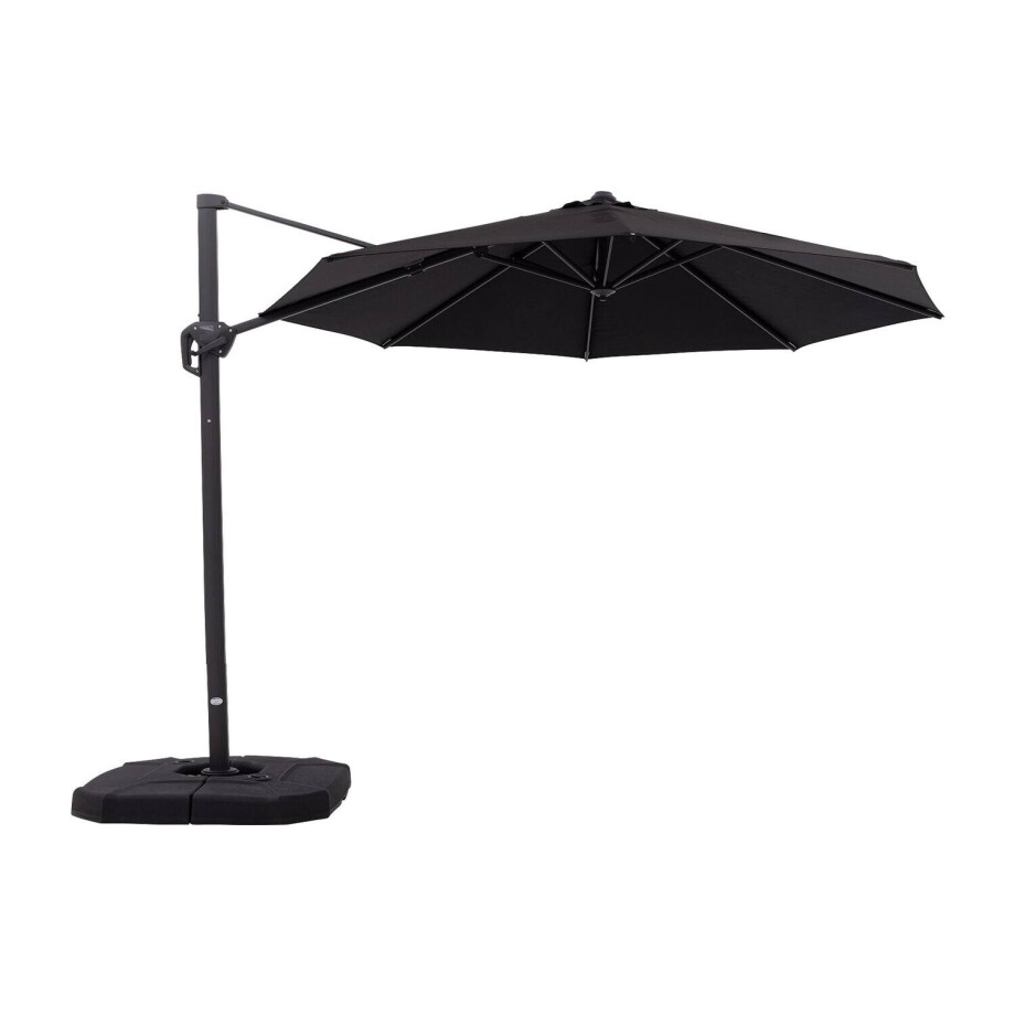 Goossens Parasol Svea, Zweefparasol 3x3 meter met voet Goossens Parasol Svea, Zweefparasol 3x3 meter met voet afbeelding 1