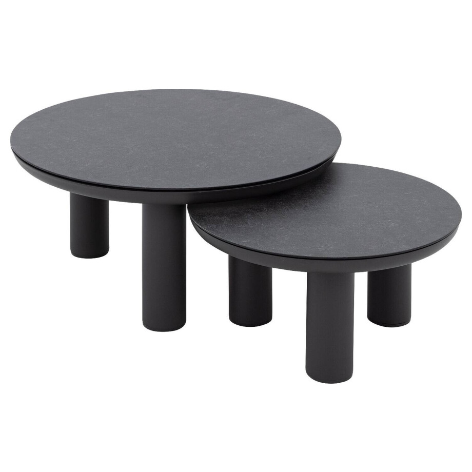 Goossens Salontafel Voor Buiten Roef, Salontafel set van 2 afbeelding 1
