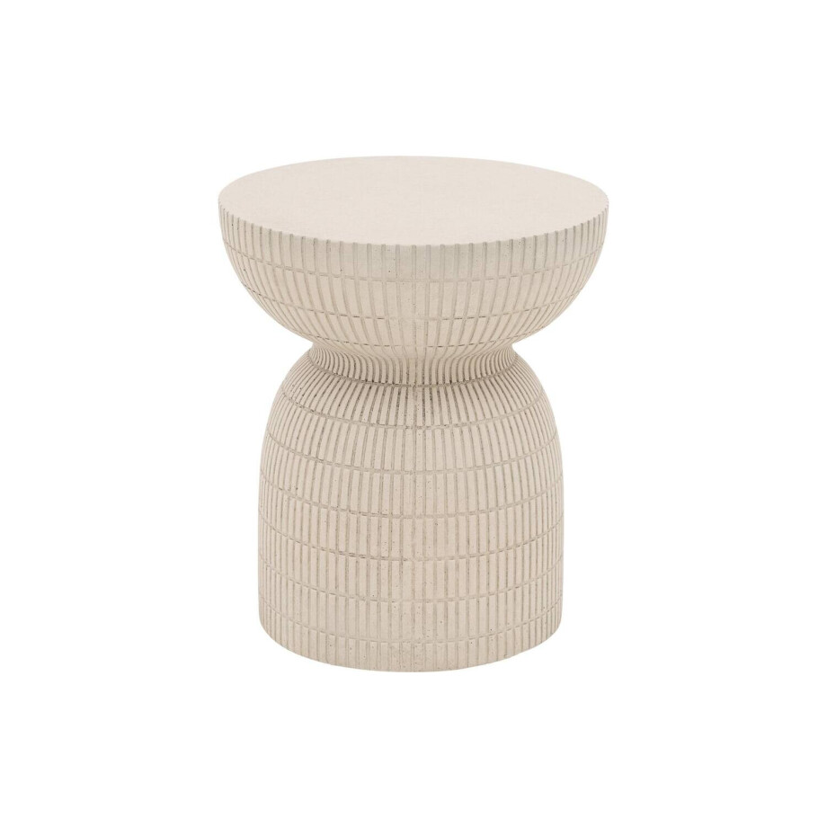 Goossens Bijzettafel Bereta, vezelcement bruin,, 37 x 44 x 37 cm afbeelding 1