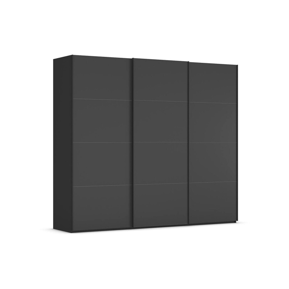 Goossens Excellent Kledingkast Finca Mat Glas, Slaapkamerkast 270 cm breed, 236 cm hoog, 3x 4 paneel glas schuifdeuren Goossens Excellent Kledingkast Finca Mat Glas, Slaapkamerkast 270 cm breed, 236 cm hoog, 3x 4 paneel glas schuifdeuren afbeelding 1