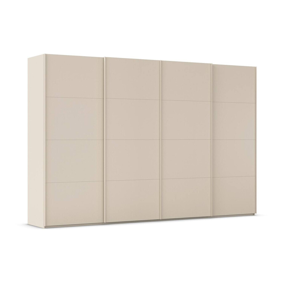 Goossens Excellent Kledingkast Finca Mat Glas, Slaapkamerkast 320 cm breed, 236 cm hoog, 4x 4 paneel glas schuifdeuren Goossens Excellent Kledingkast Finca Mat Glas, Slaapkamerkast 320 cm breed, 236 cm hoog, 4x 4 paneel glas schuifdeuren afbeelding 1