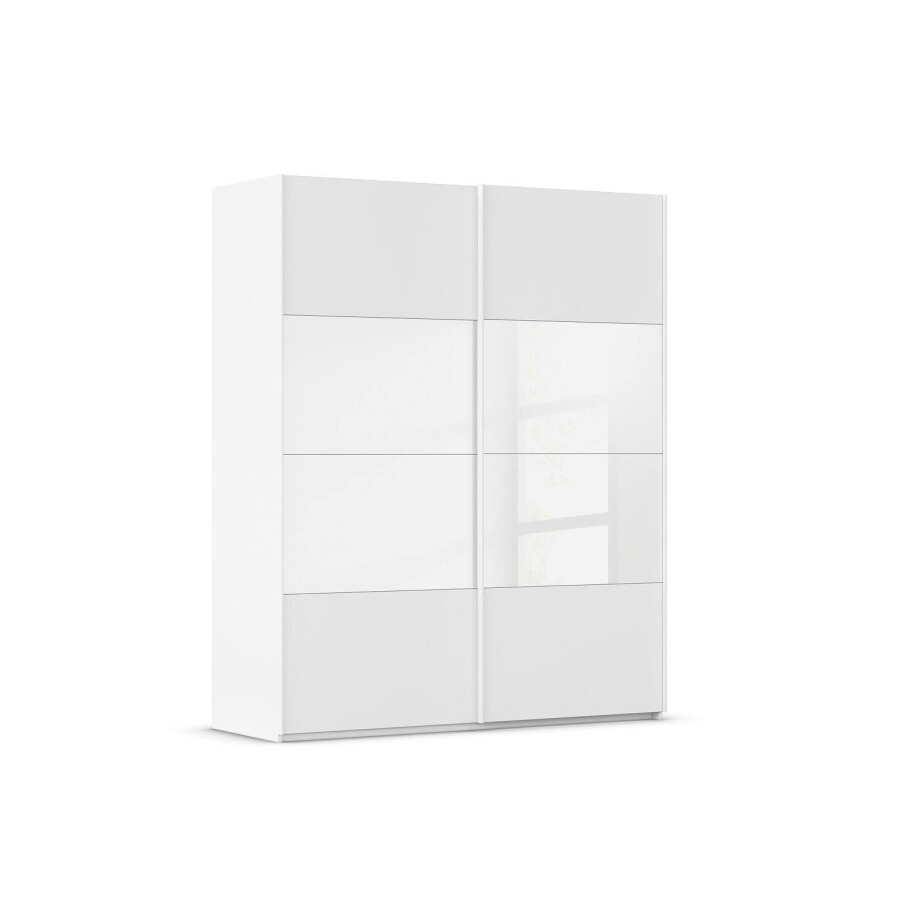 Goossens Kledingkast Finca Combi Glans-mat Glas, Slaapkamerkast 180 cm breed, 223 cm hoog, 2x 4 paneel (glas met glas mat combinatie) schuifdeuren Goossens Kledingkast Finca Combi Glans-mat Glas, Slaapkamerkast 180 cm breed, 223 cm hoog, 2x 4 paneel (glas met glas mat combinatie) schuifdeuren afbeelding 1